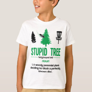 Disc Golf Stupid Tree Noun Dictionary Gift Midrang T-Shirt