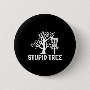 Disc Golf Stupid Tree Noun Dictionary Gifts Midran 2 Inch Round Button