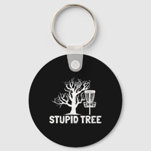 Disc Golf Stupid Tree Noun Dictionary Gifts Midran Keychain