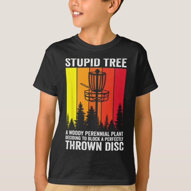 Disc Golf Stupid Tree Noun Dictionary Midrange Dri T-Shirt (Front)