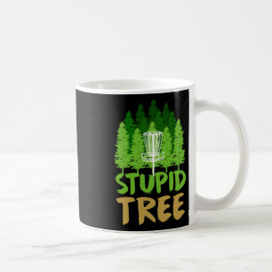 Disc Golf Stupid Trees Retro Frisbee Funny Sports Coffee Mug