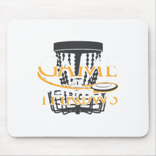 Disc Golf T Shirt For Men Women Funny Frisbee Golf Mouse Pad