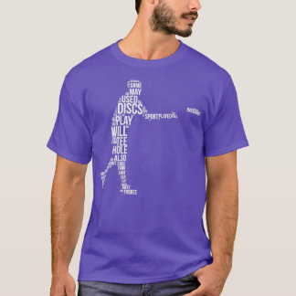 Disc Golf Terms Word Cloud Funny Gift for Disc Gol T-Shirt
