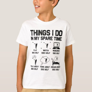 Disc Golf Things I Do In My Spare Time Golfer Men  T-Shirt