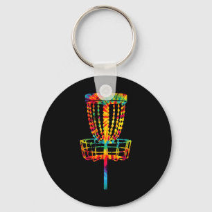Disc Golf Tie Dye Rainbow Kids Boys Teenage Men Gi Keychain