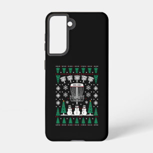 Disc Golf Ugly Christmas Sweater Pajama Gifts Samsung Galaxy Case