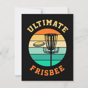 Disc Golf Ultimate Frisbee Card
