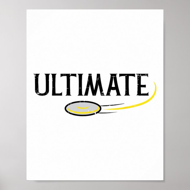 Disc Golf Ultimate Frisbee Frolf Sport Player Men  Poster (Front)