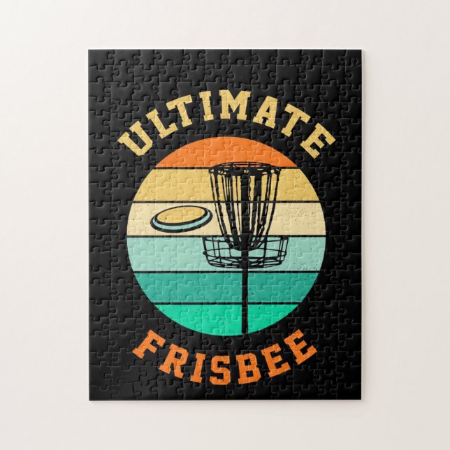 Disc Golf Ultimate Frisbee Jigsaw Puzzle (Vertical)