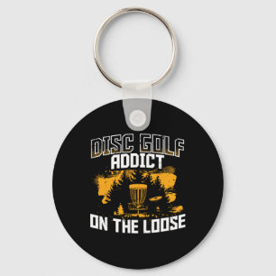 Disc Golf Ultimate Frisbee Keychain