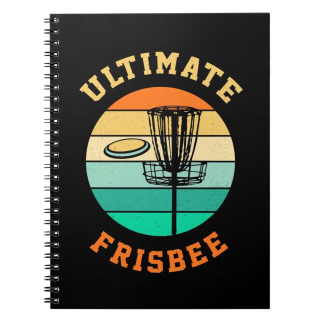 Disc Golf Ultimate Frisbee Notebook (Front)