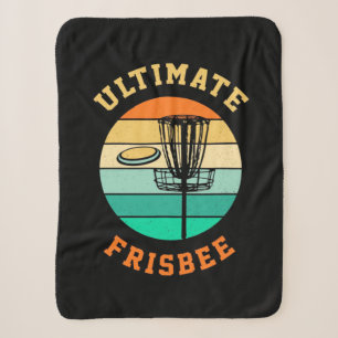 Disc Golf Ultimate Frisbee Sherpa Blanket