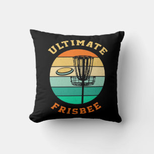 Disc Golf Ultimate Frisbee Throw Pillow