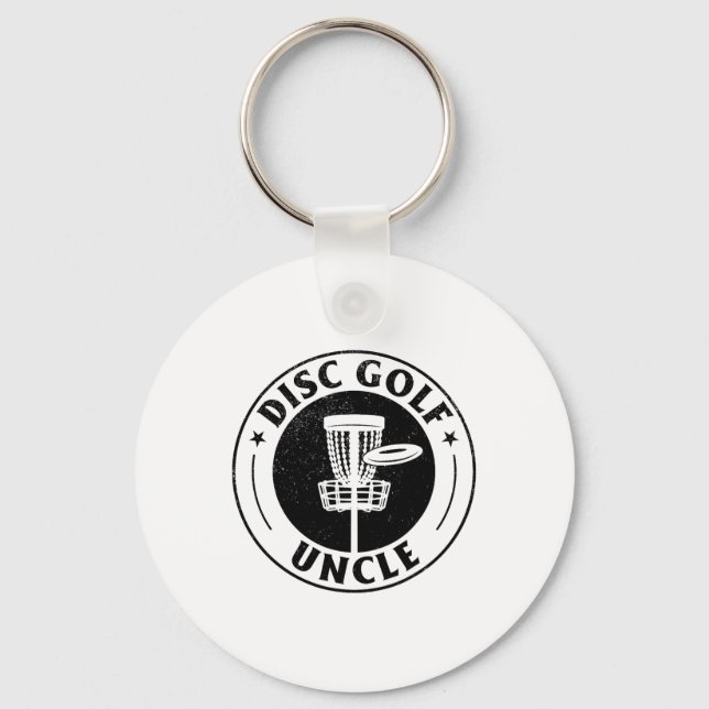 Disc Golf Uncle - Disc Golfing Uncle Disc Golf Pla Keychain (Front)