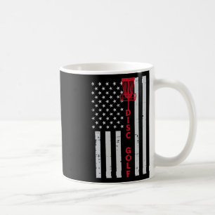 Disc Golf Us Flag Frisbee Frolf Patriotic Men Wome Coffee Mug