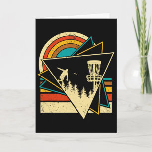 Disc Golf Vaporwave 80s 90s Frisbee Women Men Vint Card
