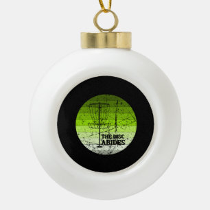 Disc Golf Vintage Ceramic Ball Christmas Ornament