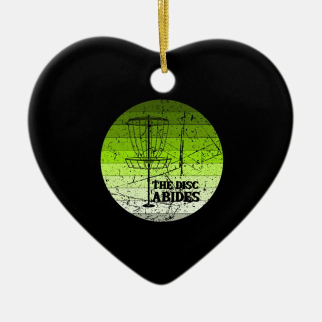 Disc Golf Vintage Ceramic Ornament (Front)