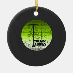 Disc Golf Vintage Ceramic Ornament