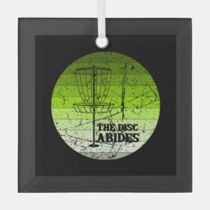 Disc Golf Vintage Glass Ornament