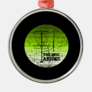 Disc Golf Vintage Metal Ornament