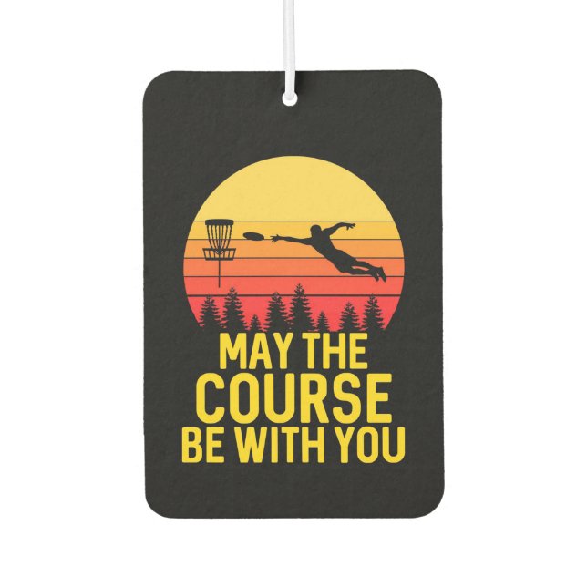 Disc Golf With You Air Freshener (Front)