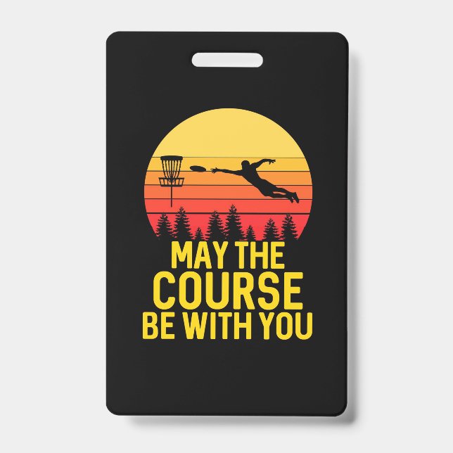 Disc Golf With You Badge (Front)