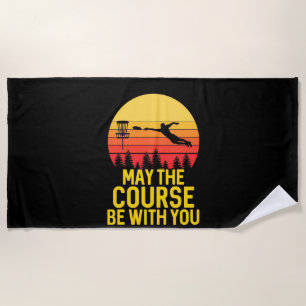 Disc Golf With You Beach Towel