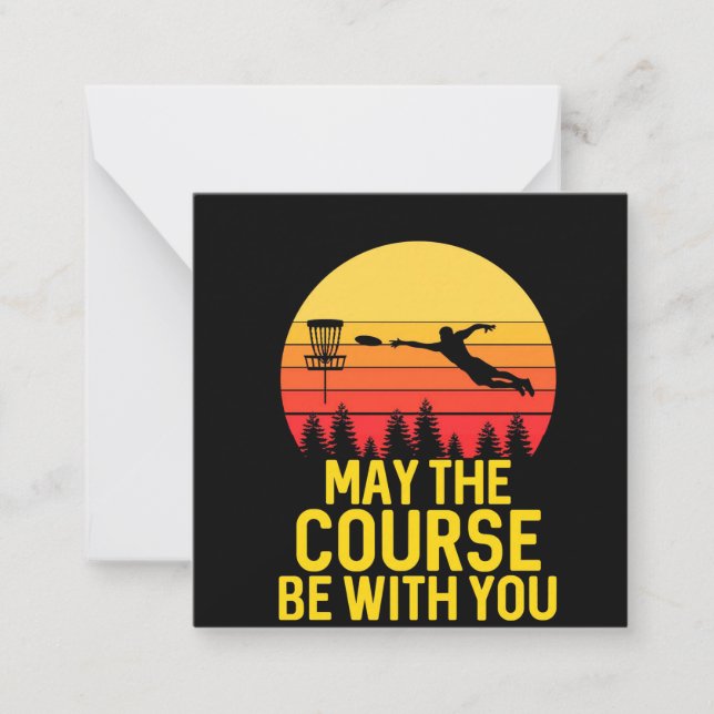 Disc Golf With You Card (Front)