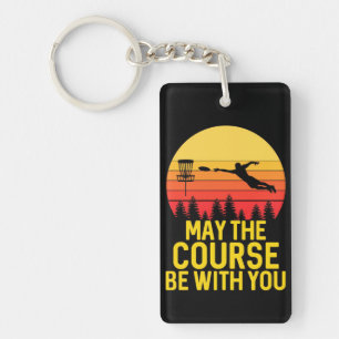 Disc Golf With You Keychain