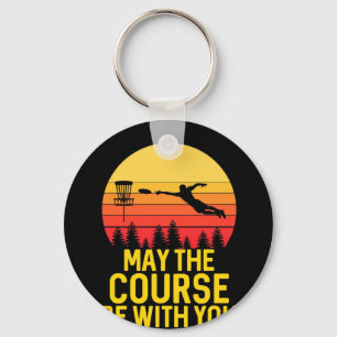 Disc Golf With You Keychain