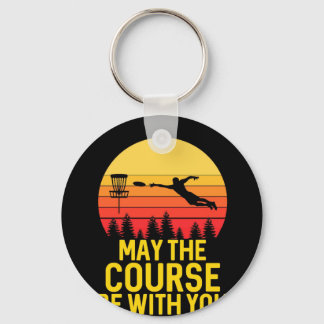 Disc Golf With You Keychain