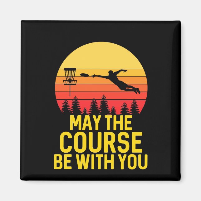 Disc Golf With You Magnet (Front)