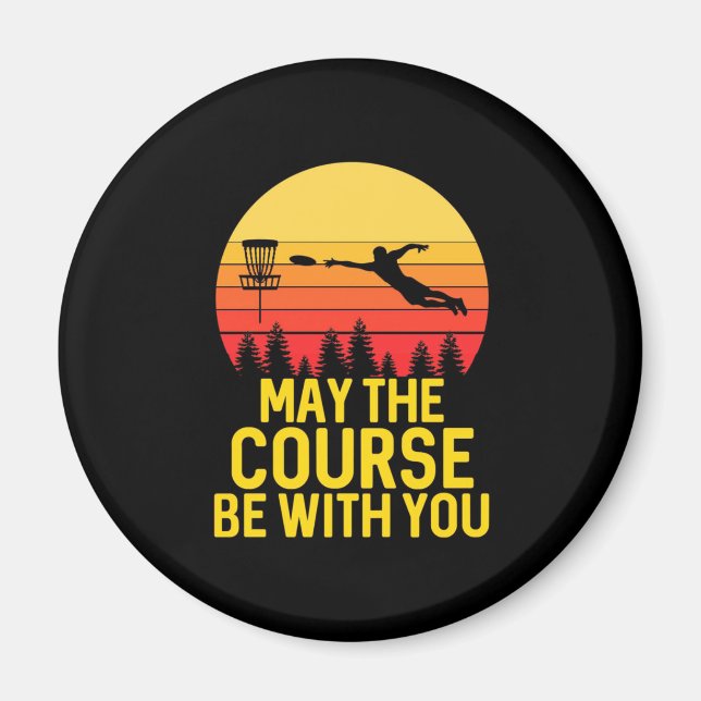 Disc Golf With You Magnet (Front)