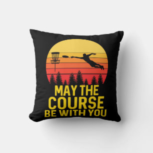 Disc Golf With You Throw Pillow