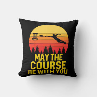 Disc Golf With You Throw Pillow