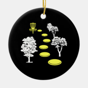 Disc Golf Woods Disc Golfer Gift Ceramic Ornament