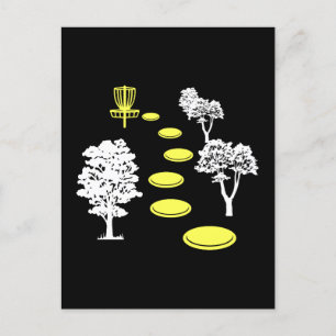 Disc Golf Woods Disc Golfer Gift Postcard