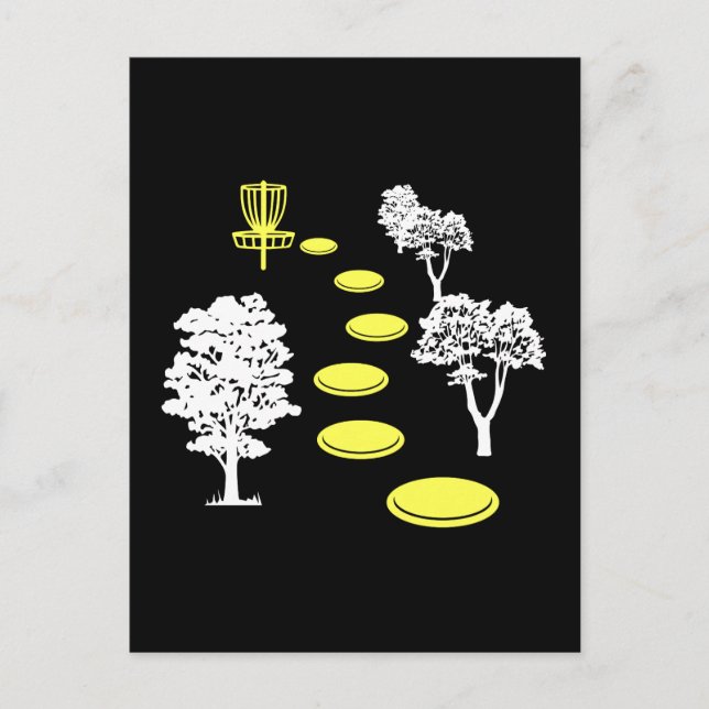 Disc Golf Woods Disc Golfer Gift Postcard (Front)