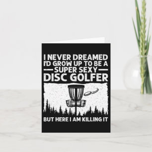 Disc Golfer Art For Men Women Disc Golf Player Dis Card