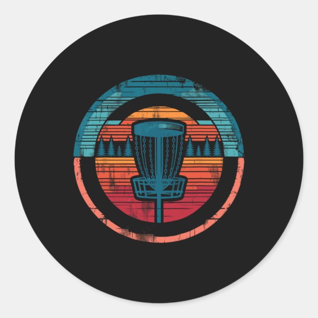Disc Golfer Disc Golf Player  Classic Round Sticker (Front)