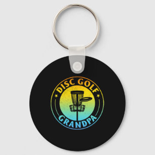 Disc Golfer Grandpa Disc Golf Player - Disc Golf G Keychain
