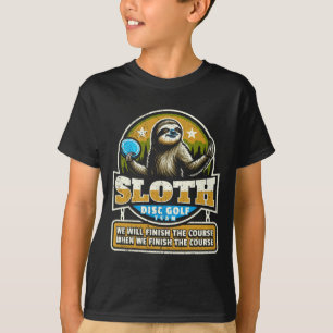 Disc Golfer I Funny Sloth Disc Golf Player T-Shirt