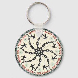 Disc Golfer Keychain