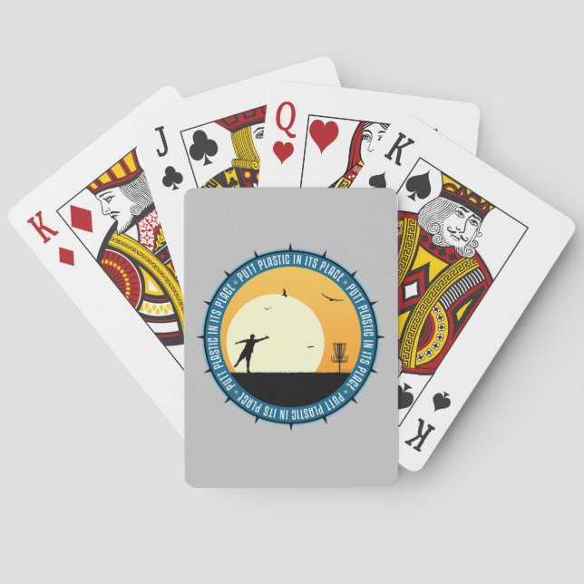 Disc Golfer Playing Cards (Back)
