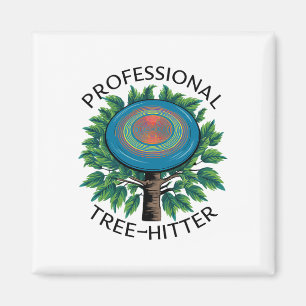 Disc Golfer Professional Tree-hitter, Funny Disc G Magnet