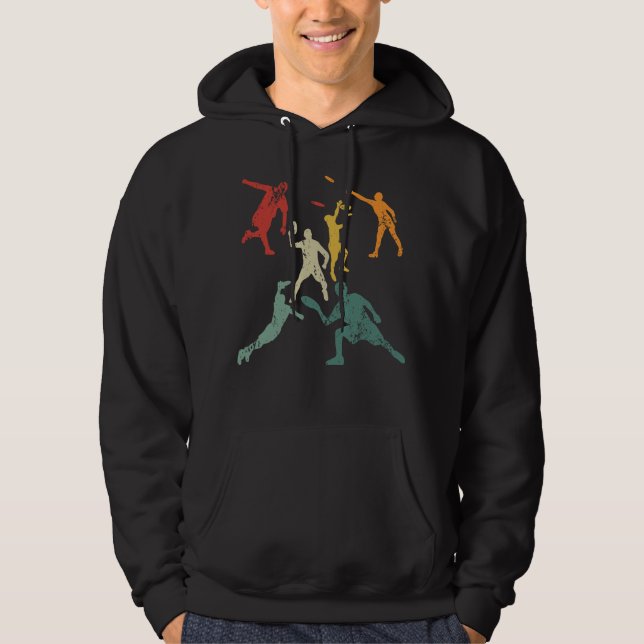Disc Golfer Retro Hoodie (Front)