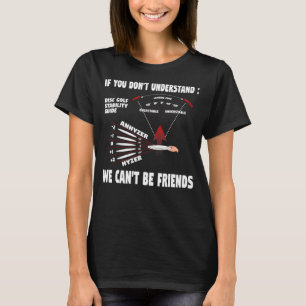 disc golfing frolfing joke with disc golf tree bas T-Shirt