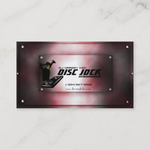 Disc Jock DJ Business Card Template