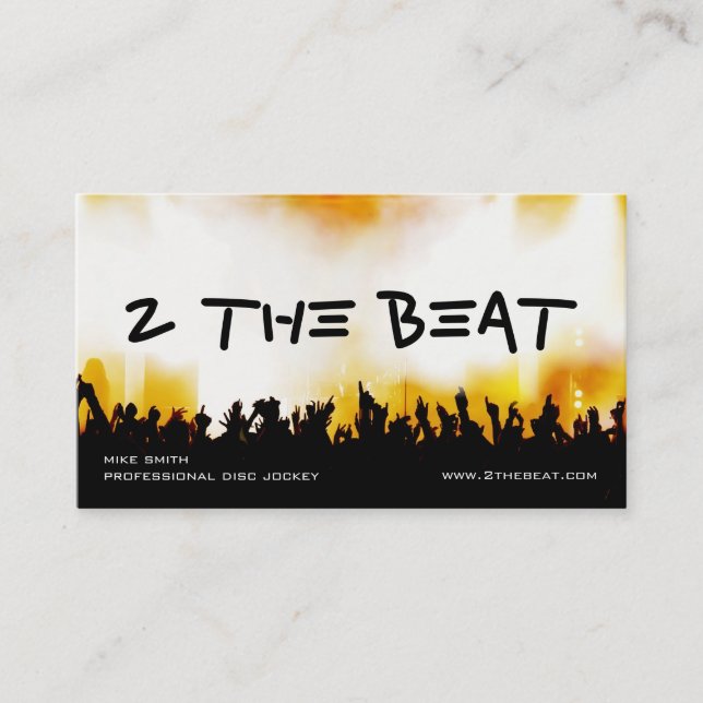 Disc Jockey Business Card (Front)